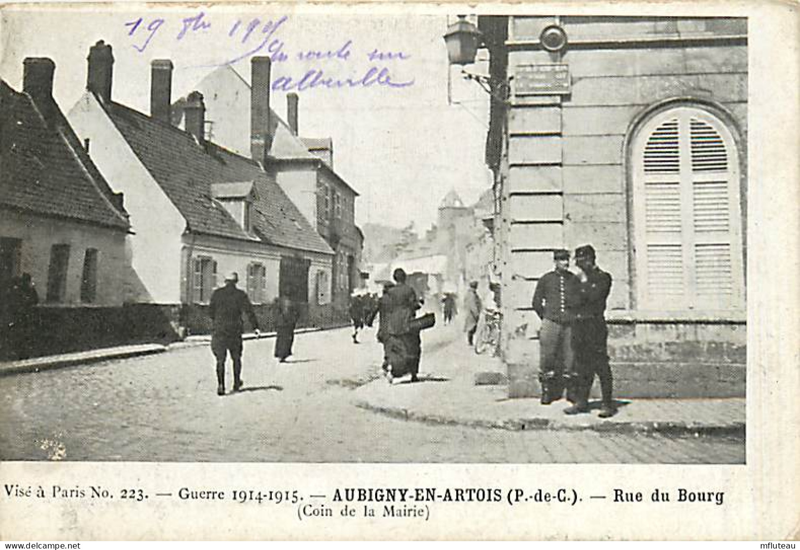 62* AUBIGNY EN ARTOIS  Rue Du Bourg  WW1                 MA95,0167 - Aubigny En Artois