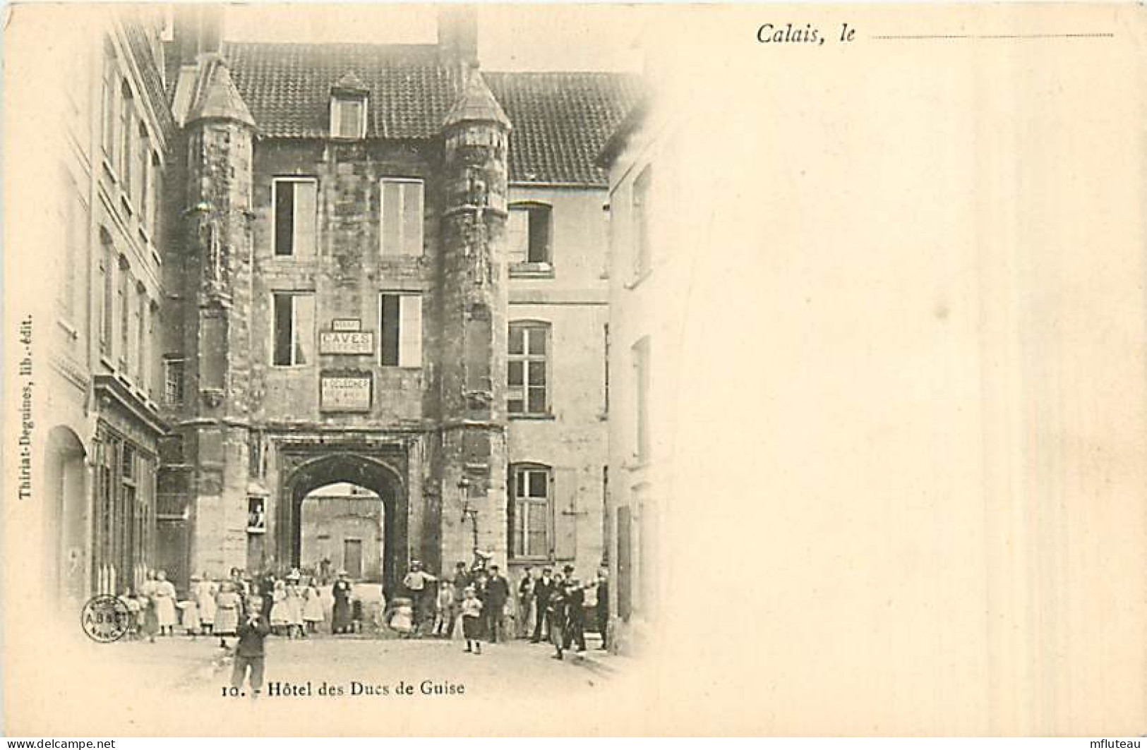 62* CALAIS  Hotel Ducs De Guise                  MA95,0127 - Calais