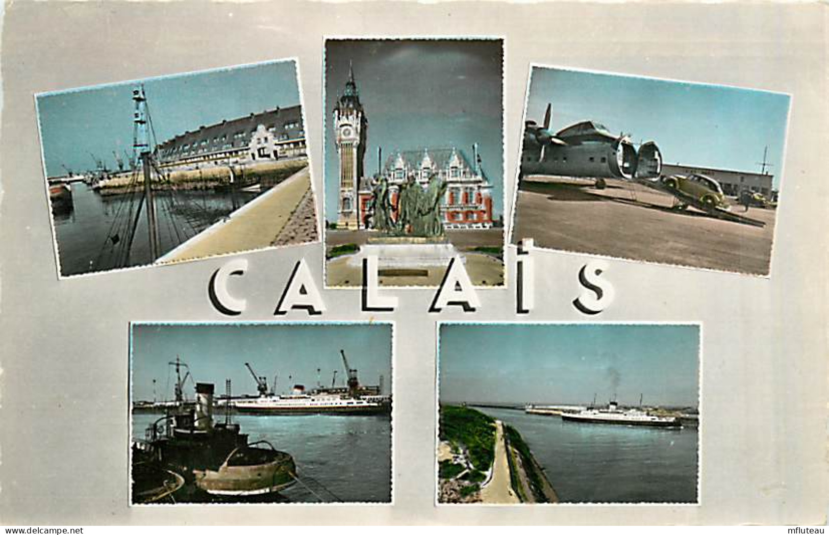 62* CALAIS  Multivues  (CPSM Petit Format)                MA95,0075 - Calais