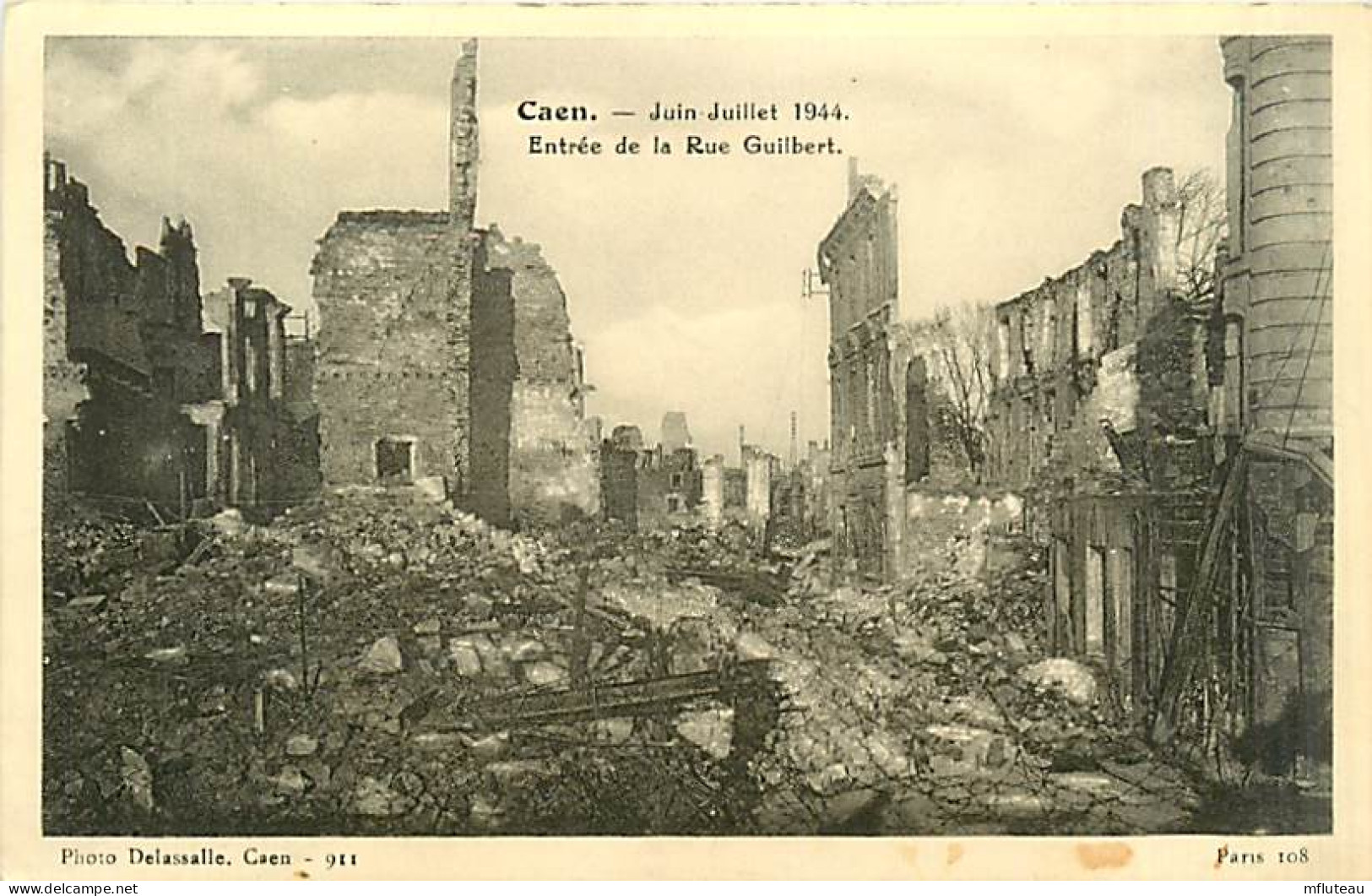 14* CAEN  Ruines Rue  Guilbert WW2  MA94,1269 - Caen