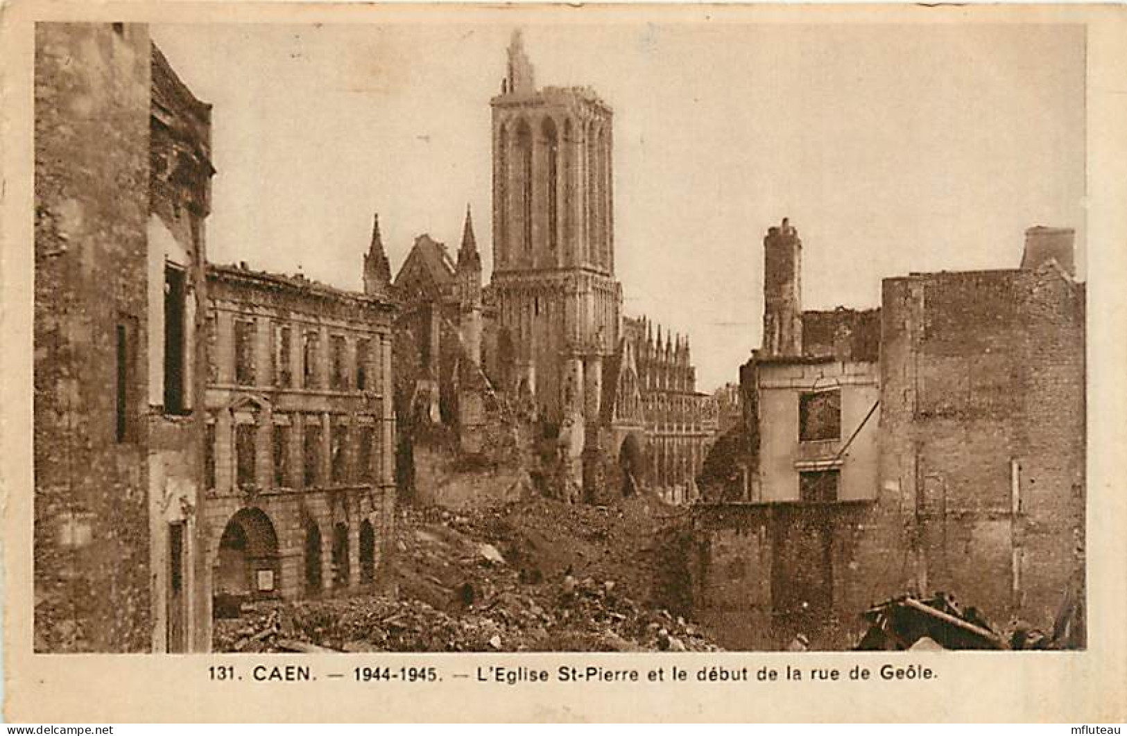 14* CAEN  Ruines Eglise St Pierre WW2 MA94,1264 - Caen