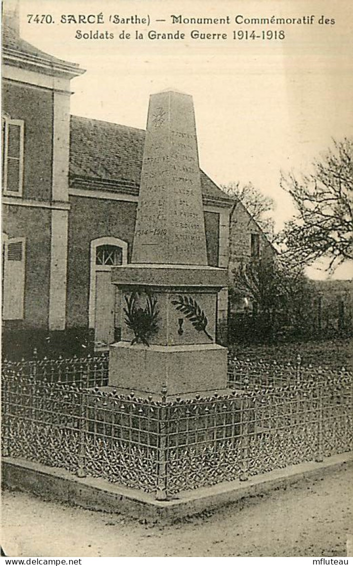 72* SARCE Monument Aux Morts              MA95,0955 - Autres & Non Classés