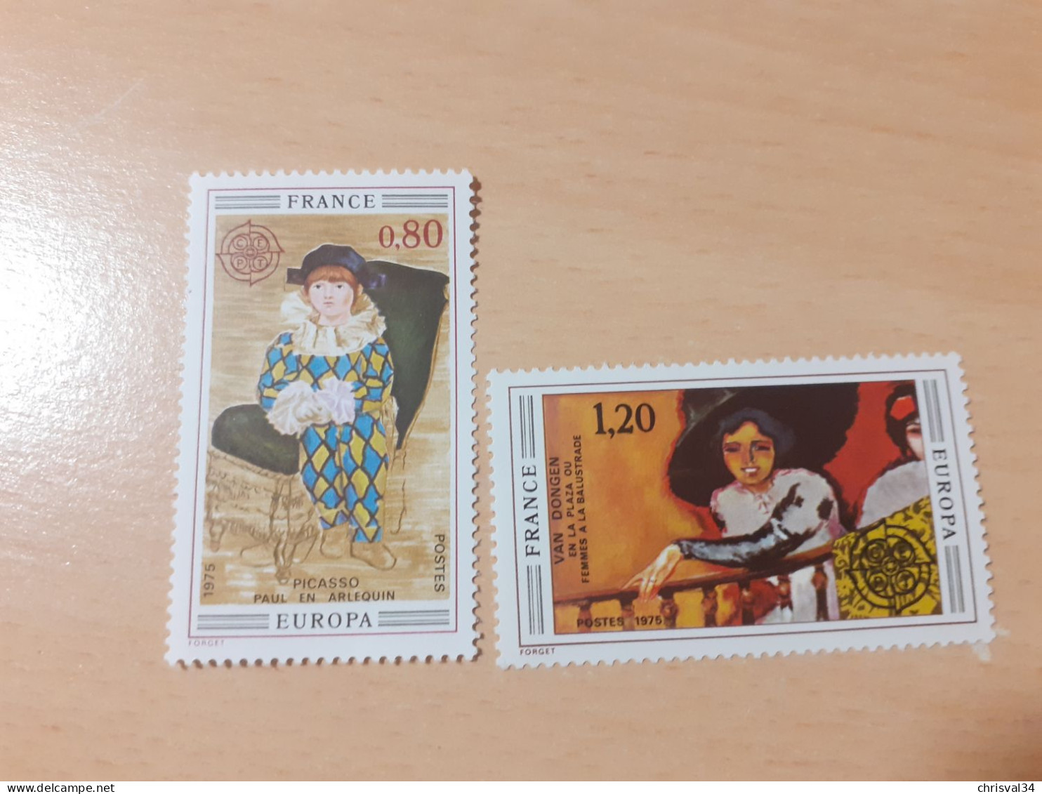 TIMBRES   FRANCE   ANNEE   1975   N  1840  /  1841   COTE  1,50  EUROS   NEUFS  LUXE** - Ungebraucht