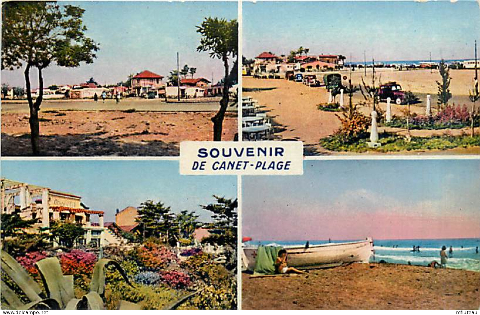 66* CANET PLAGE  Multivues  (CPSM Petit Format)                 MA95,0603 - Canet Plage