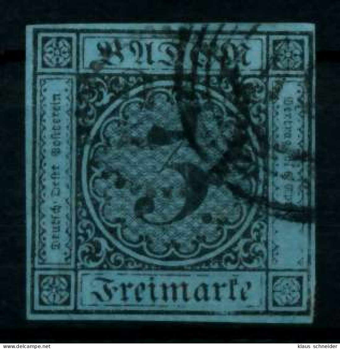 BADEN AUSGABEN VON 1851 - 1858 Nr 8 Gestempelt Gepr. X7449F6 - Oblitérés