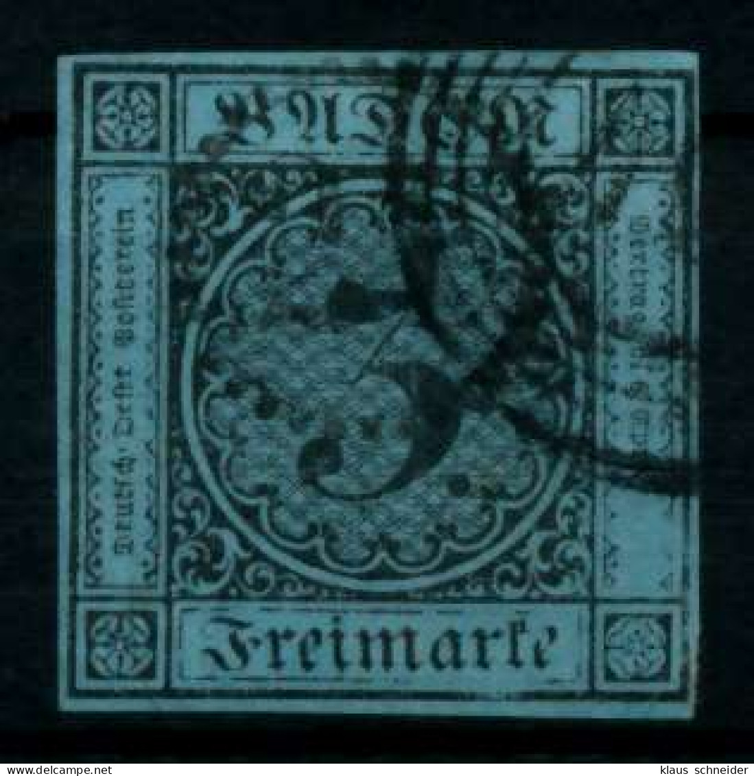 BADEN AUSGABEN VON 1851 - 1858 Nr 8 Gestempelt Gepr. X7449F6 - Used