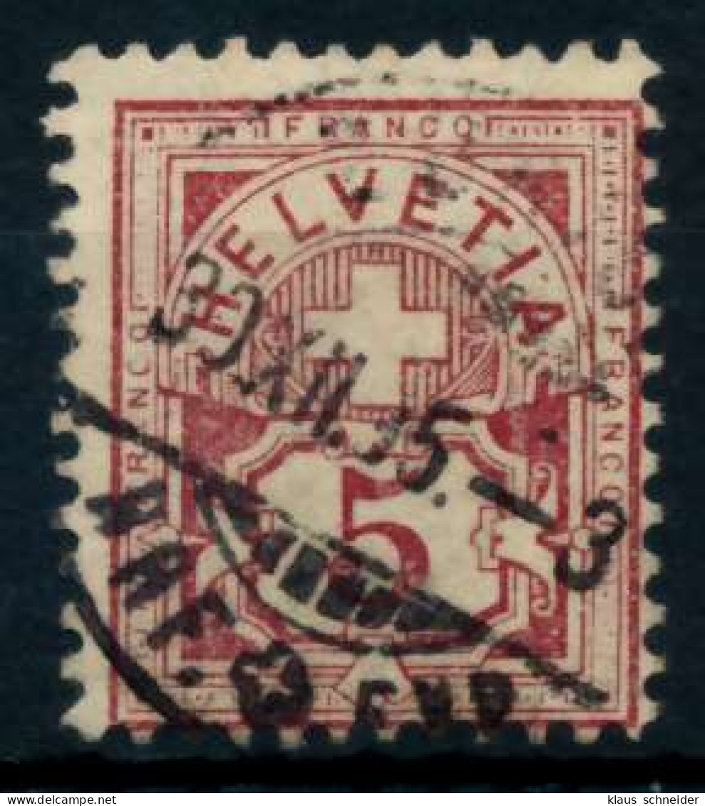 SCHWEIZ ZIFFERNMUSTER Nr 52Ya Gestempelt X74692E - Used Stamps