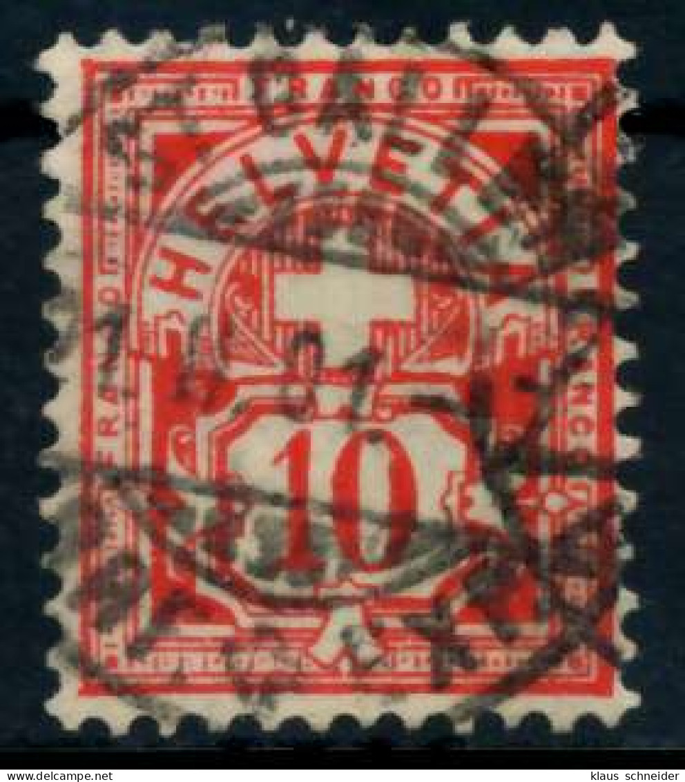 SCHWEIZ ZIFFERNMUSTER Nr 54Ya Gestempelt X746946 - Used Stamps