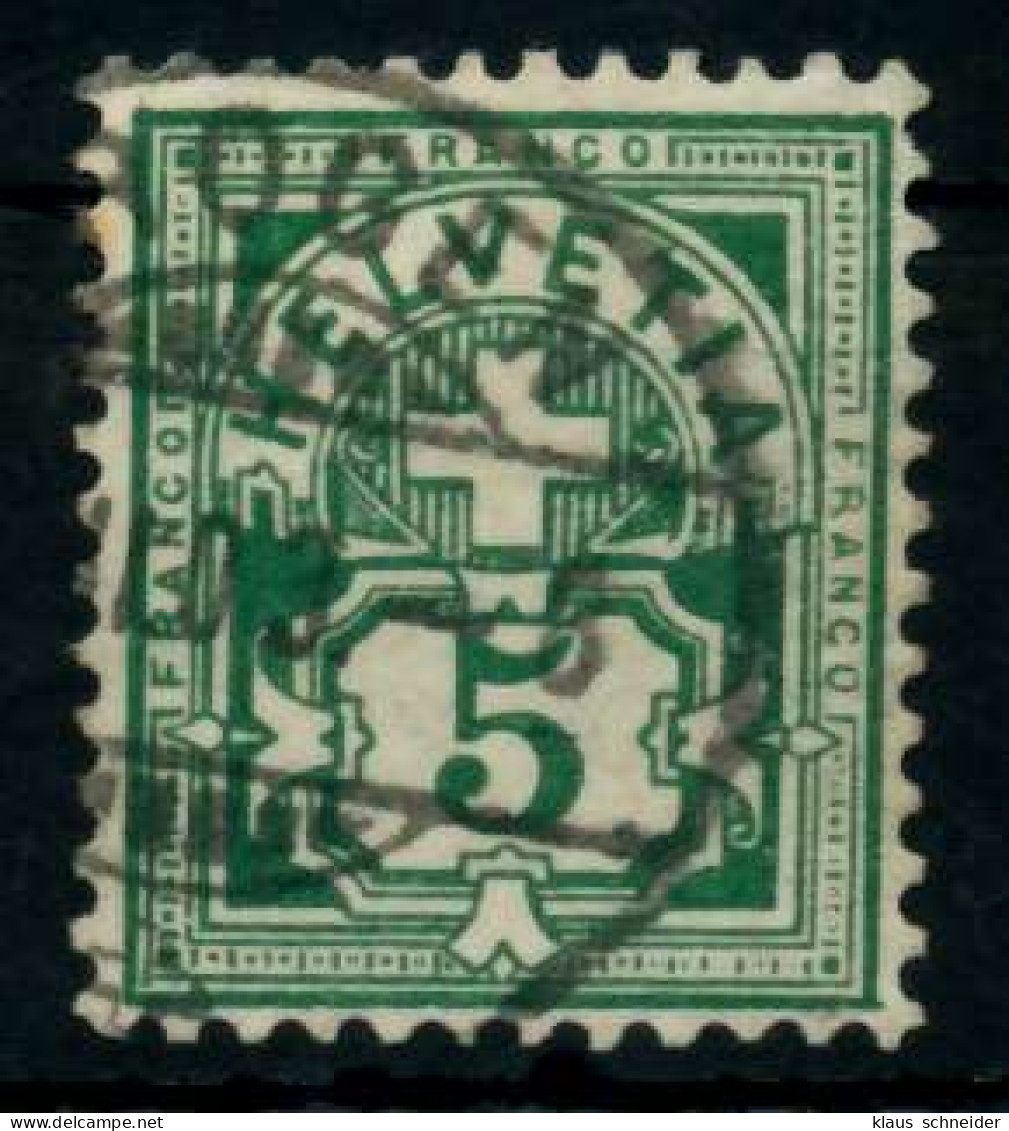 SCHWEIZ ZIFFERNMUSTER Nr 53Ya Gestempelt X74692A - Used Stamps