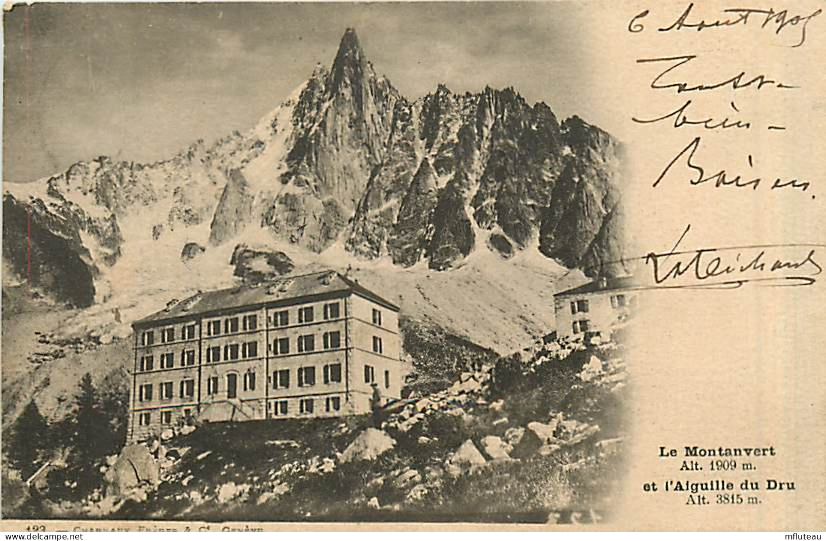 73* MONTANVERT -  Aiguille Du Dru                  MA95,1263 - Autres & Non Classés