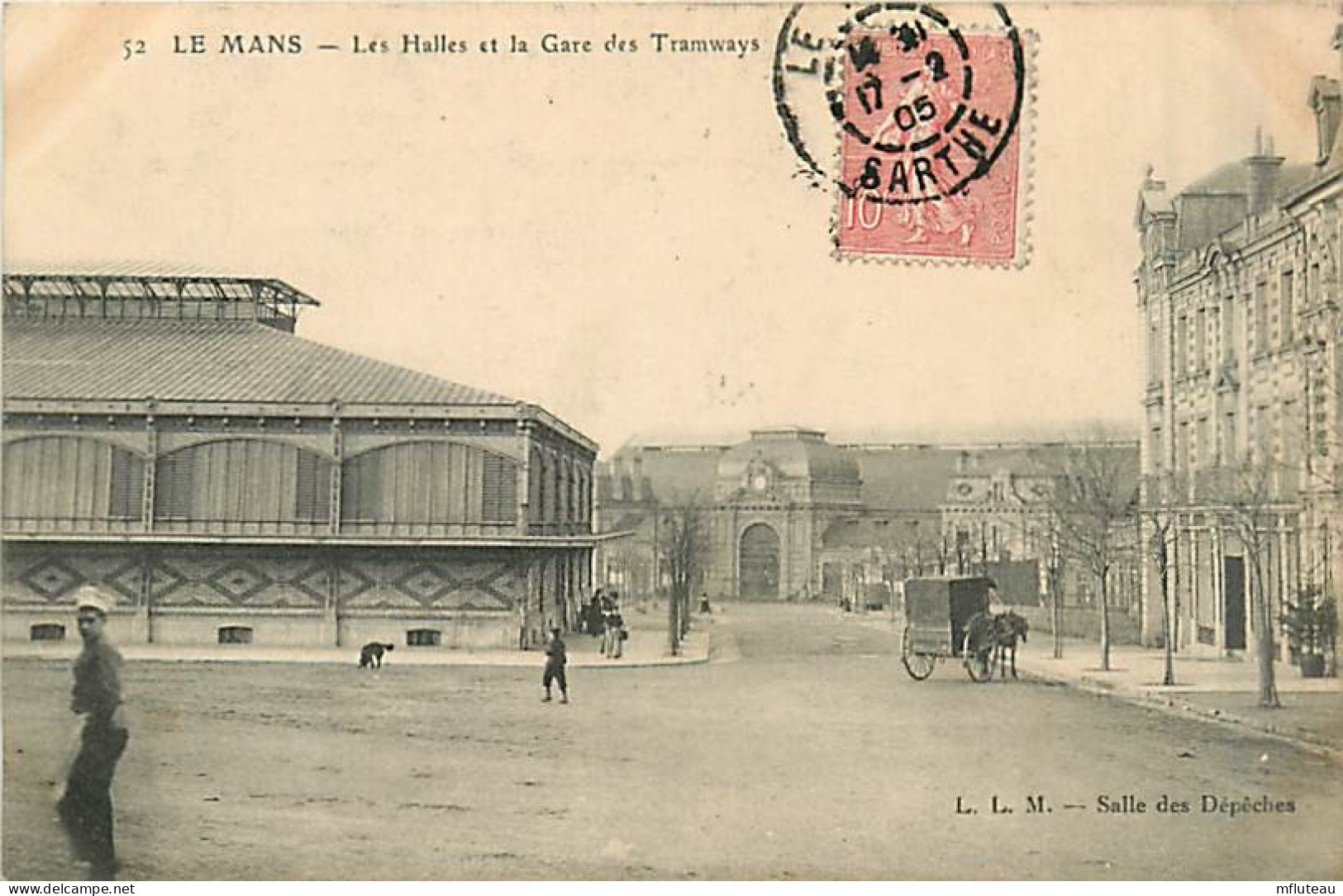 72* LE MANS  Halle  Gare Tramways                 MA95,1159 - Le Mans