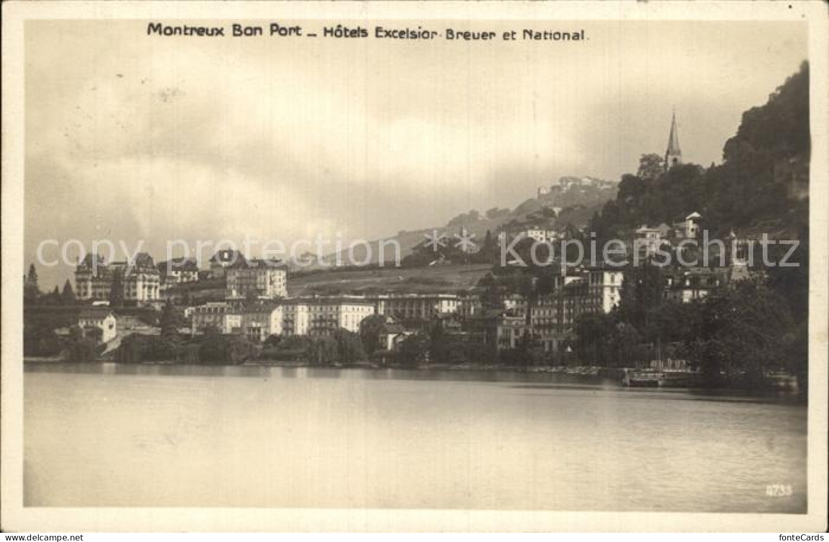 12473753 Montreux VD Hotel Exelsior Breuer Et National Montreux - Autres & Non Classés