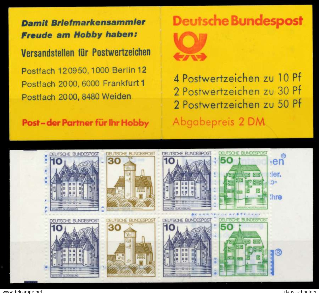 BRD MARKENHEFTCHEN Nr MH 22 IyK1oZ Postfrisch S2B6C9A - Altri & Non Classificati