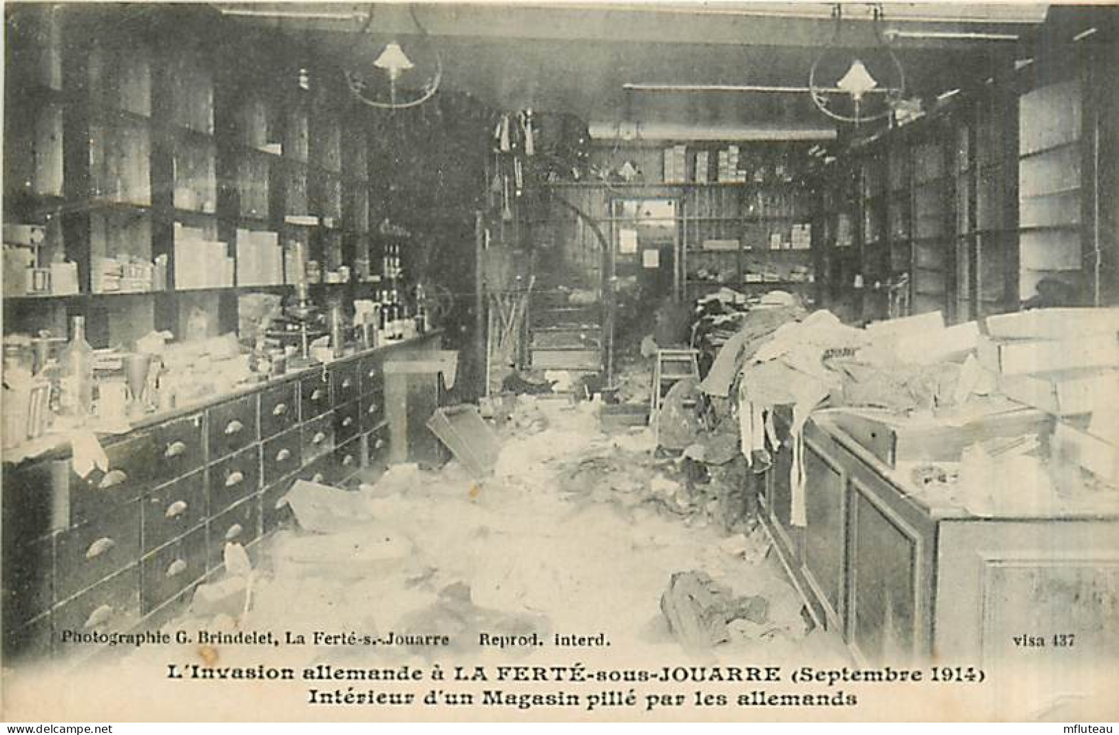 77* LA FERTE SOUS JOUARRE  Magasin Pille   WW1        MA96,0691 - La Ferte Sous Jouarre