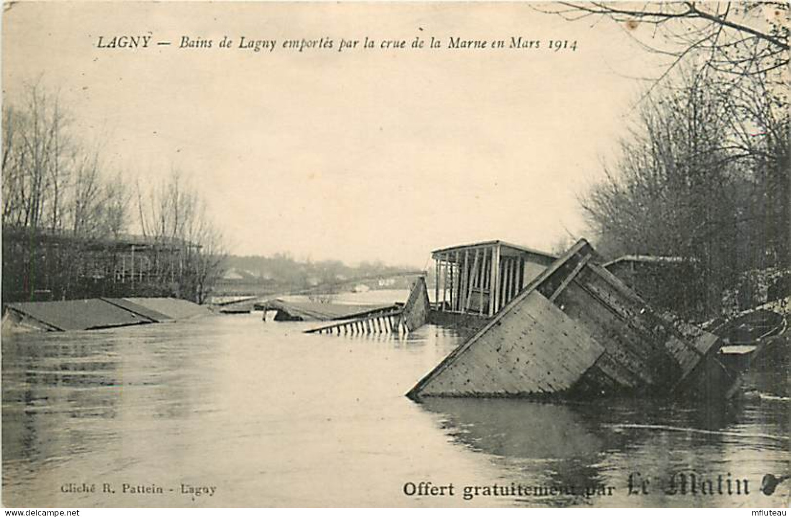 77* LAGNY  Bains  Crue De 1914       MA96,0657 - Lagny Sur Marne