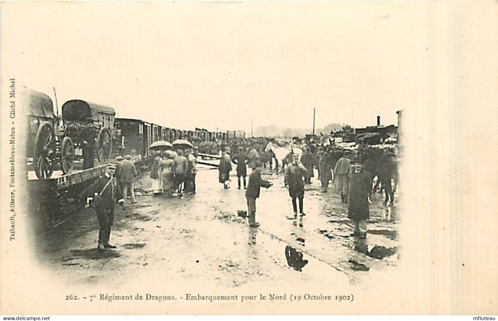 77* MILITARIA 7e Dragons embarquement  (1902)      MA96,0616 - Autres & Non Classés