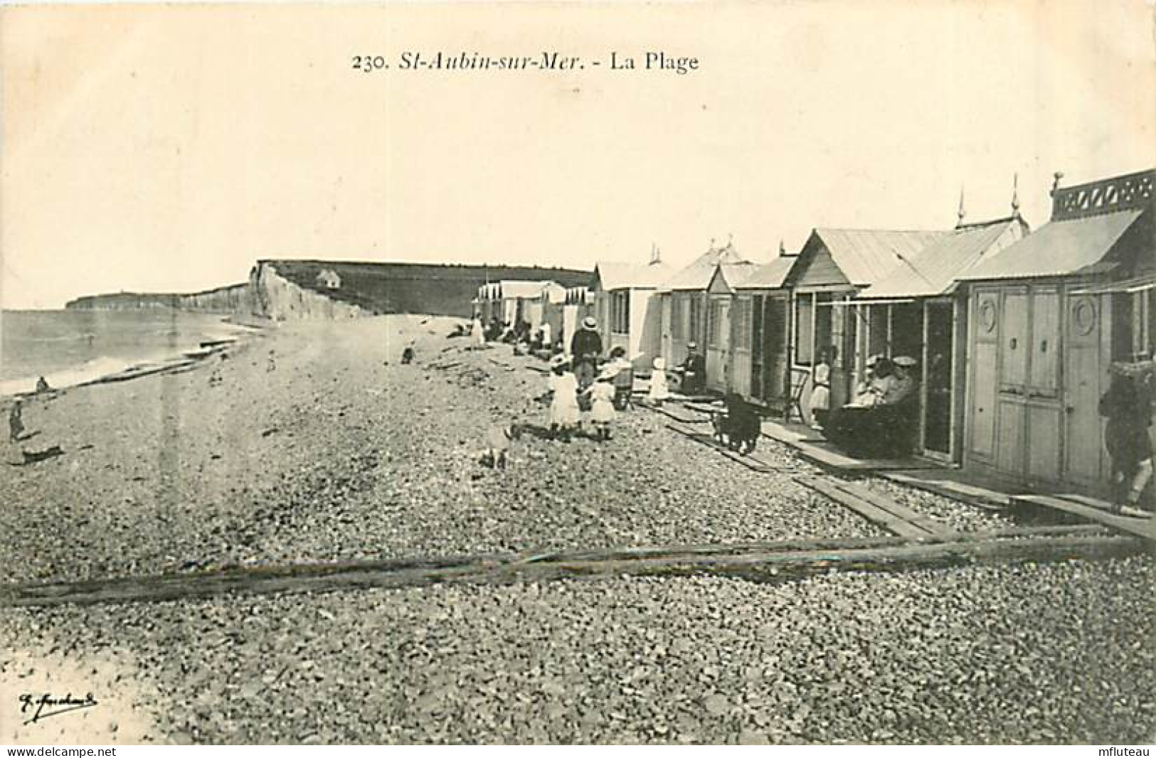 76* ST AUBIN SUR MER  Plage        MA96,0439 - Autres & Non Classés