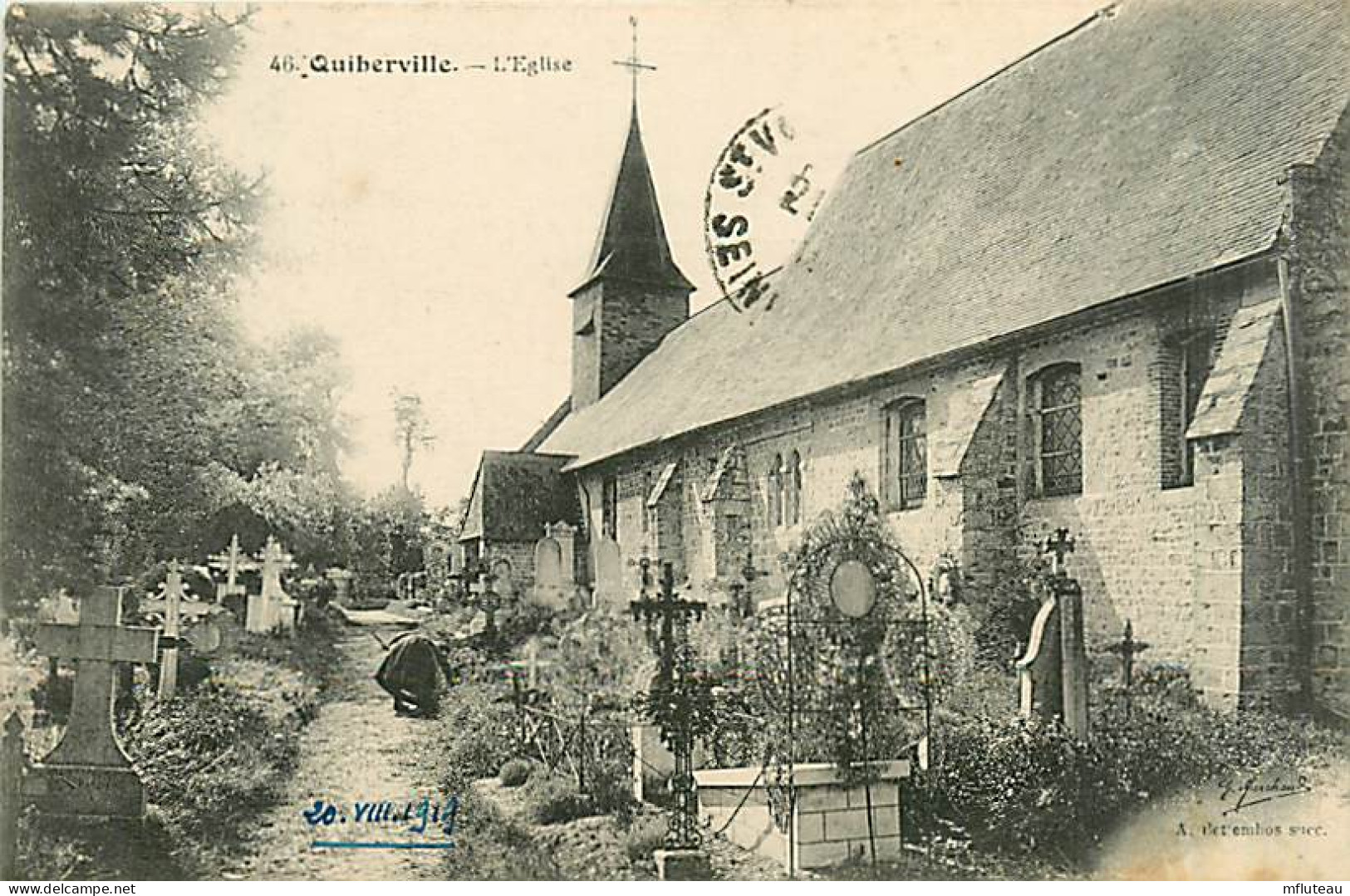 76* QUIBERVILLE  Eglise         MA96,0320 - Other & Unclassified