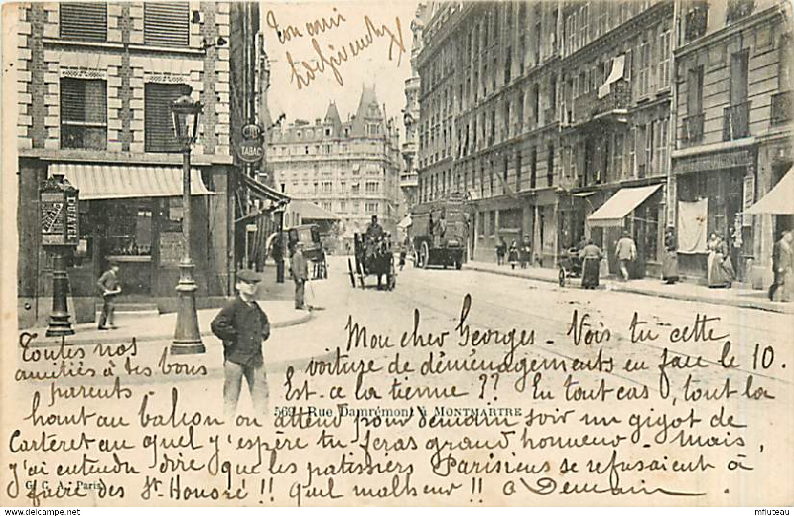 75* PARIS  Montmartre  Rue Damremont       MA96,0286 - Altri & Non Classificati