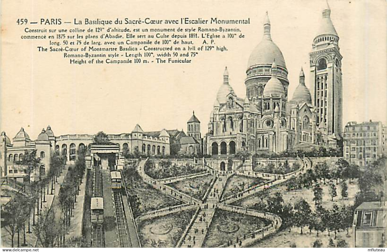 75* PARIS  Montmartre   Sacre Cur       MA96,0280 - Altri & Non Classificati