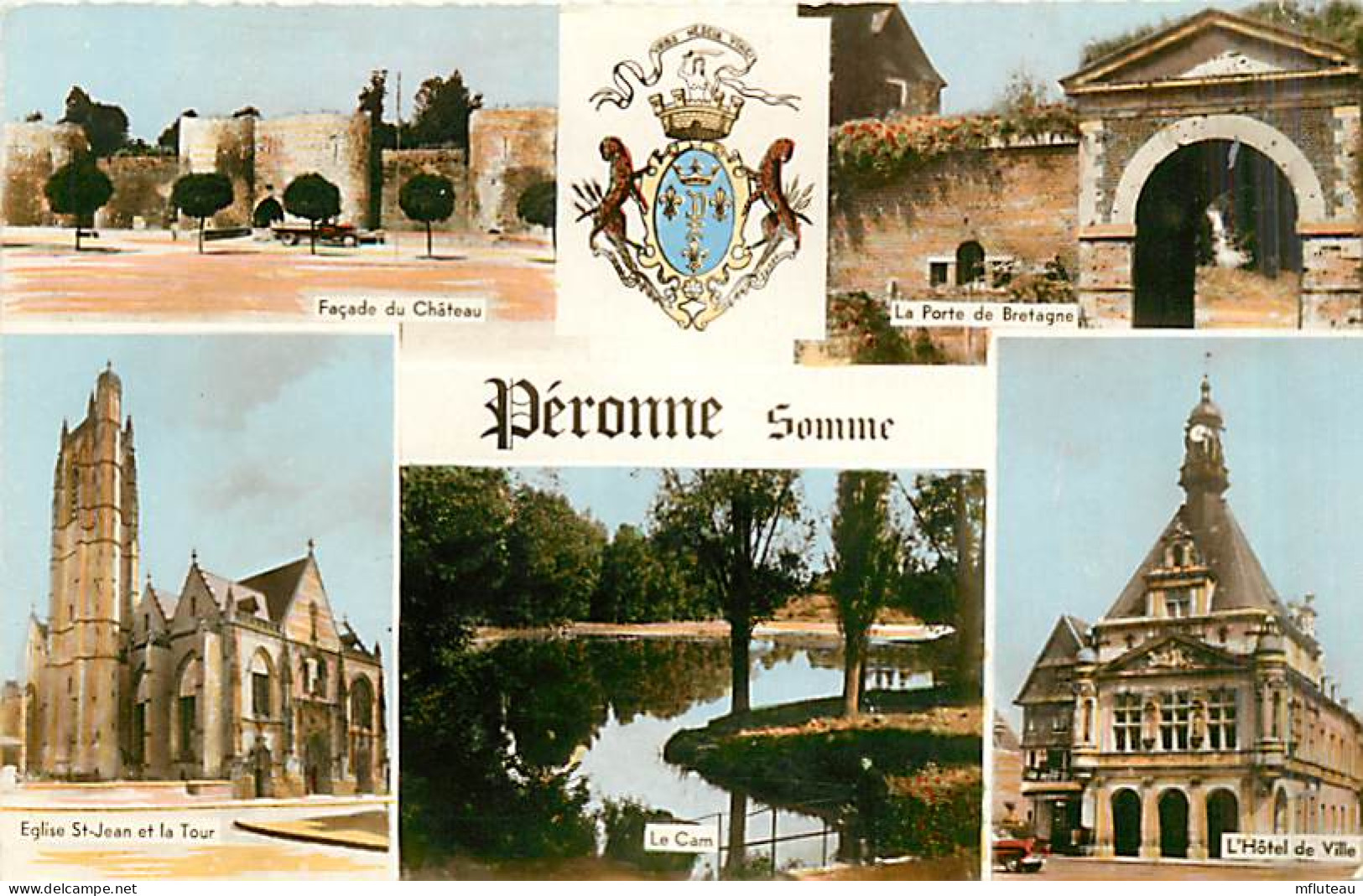 80* PERONNE  Multivues  (CPSM Petit Format)                   MA97,0248 - Peronne