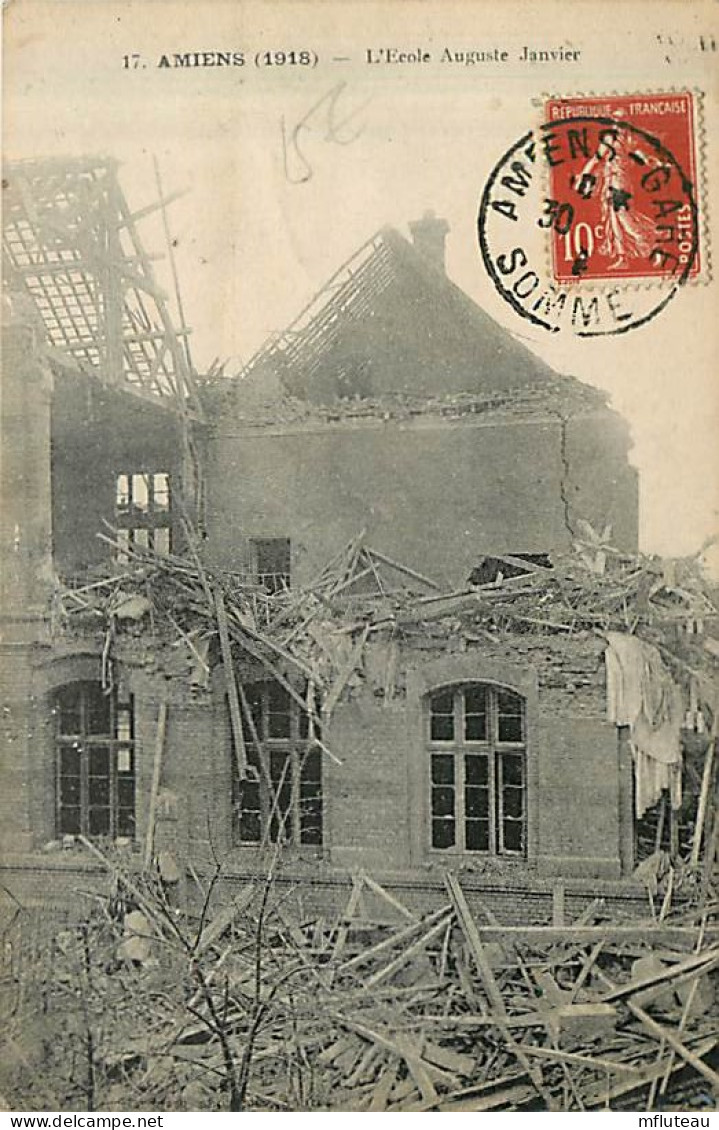 80* AMIENS  Ruine Ecole Auguste Janvier                     MA97,0204 - War 1914-18