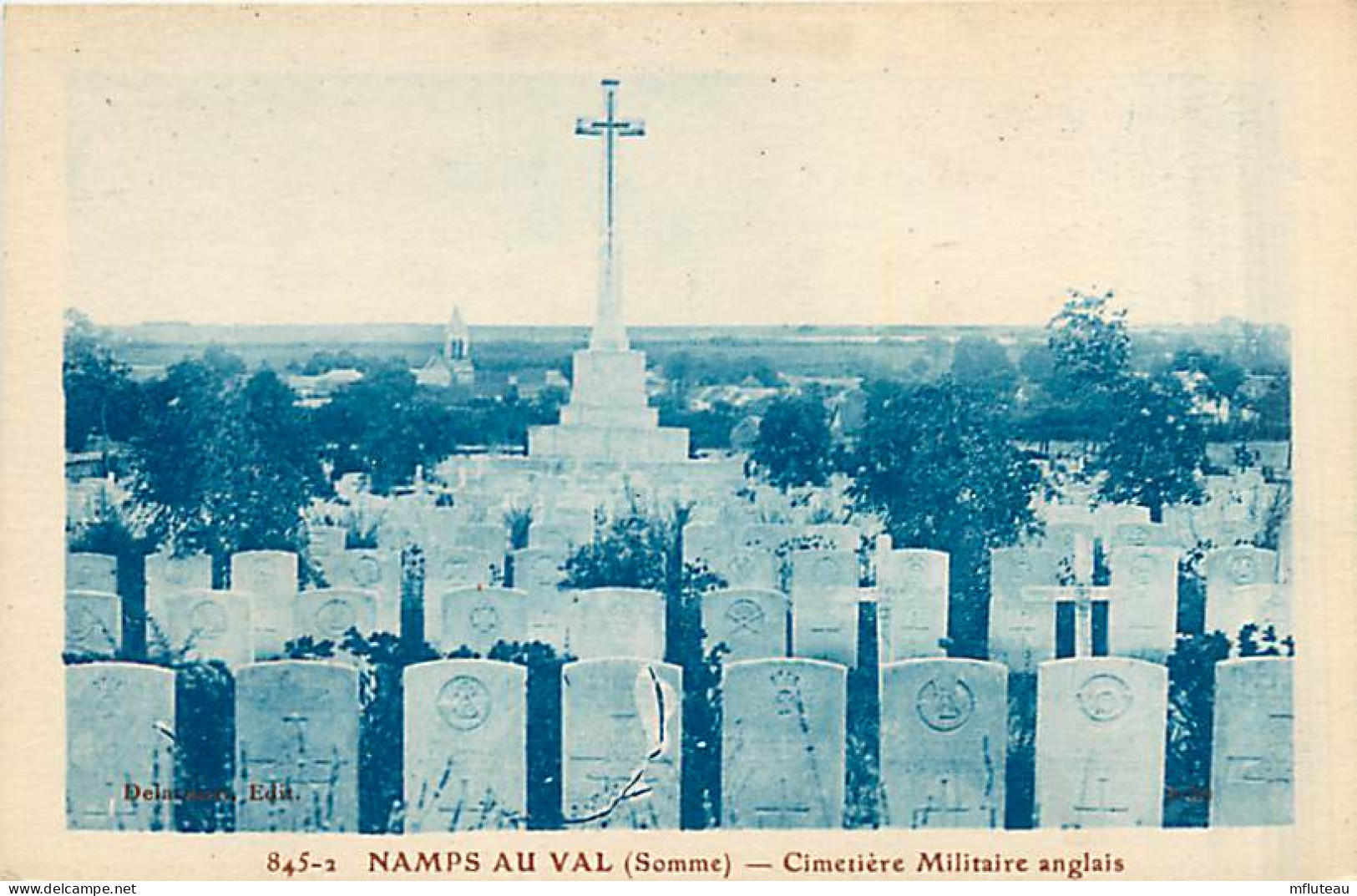 80* NAMPS AU VAL Cimetiere Militaire Anglais      WW1     MA97,0055 - Autres & Non Classés