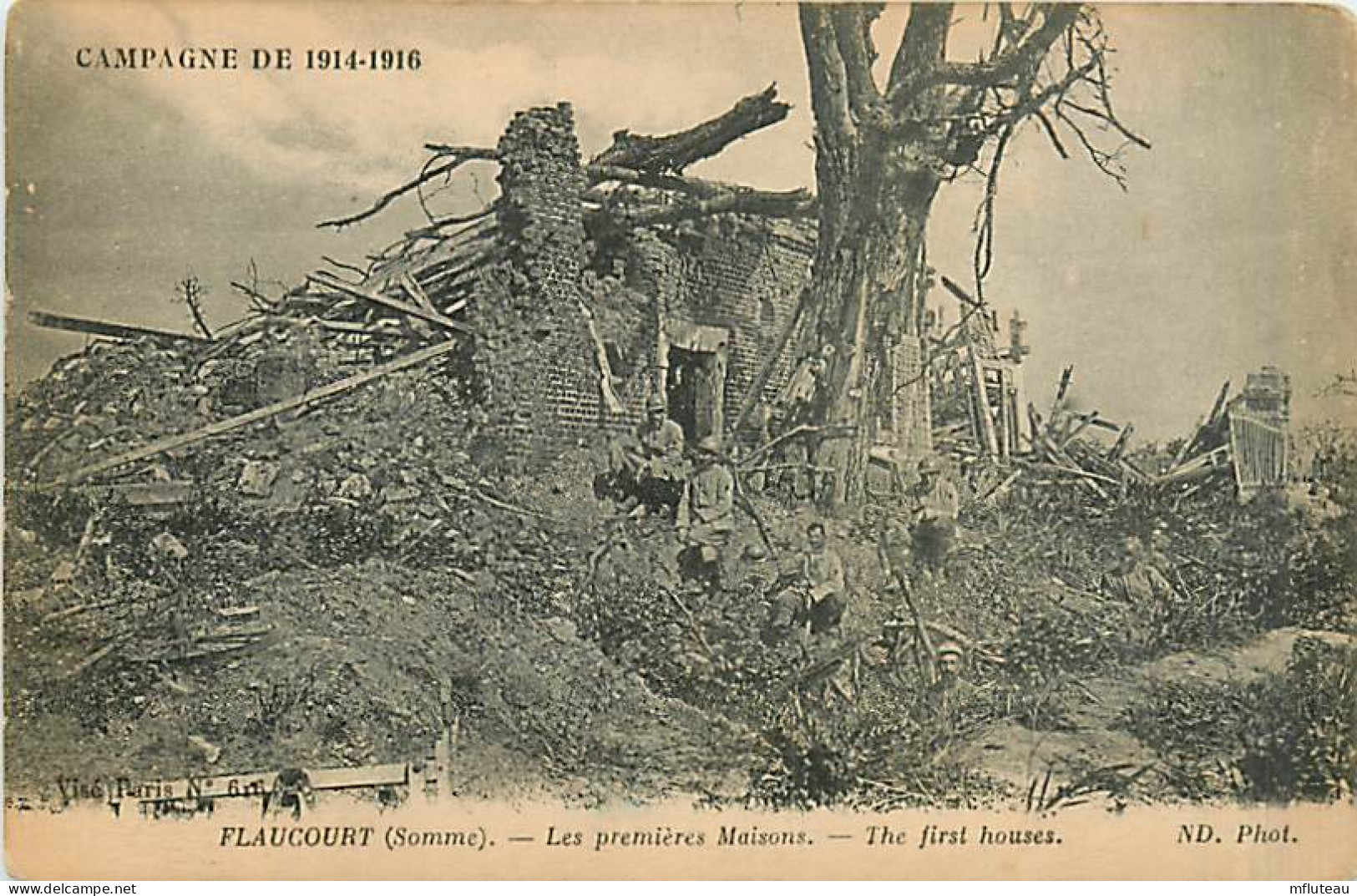 80* FLAUCOURT Ruines WW1                     MA97,0031 - Weltkrieg 1914-18