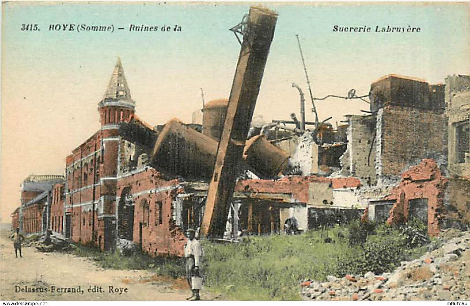 80* ROYE  Ruines Sucrerie WW1                     MA97,0012 - War 1914-18