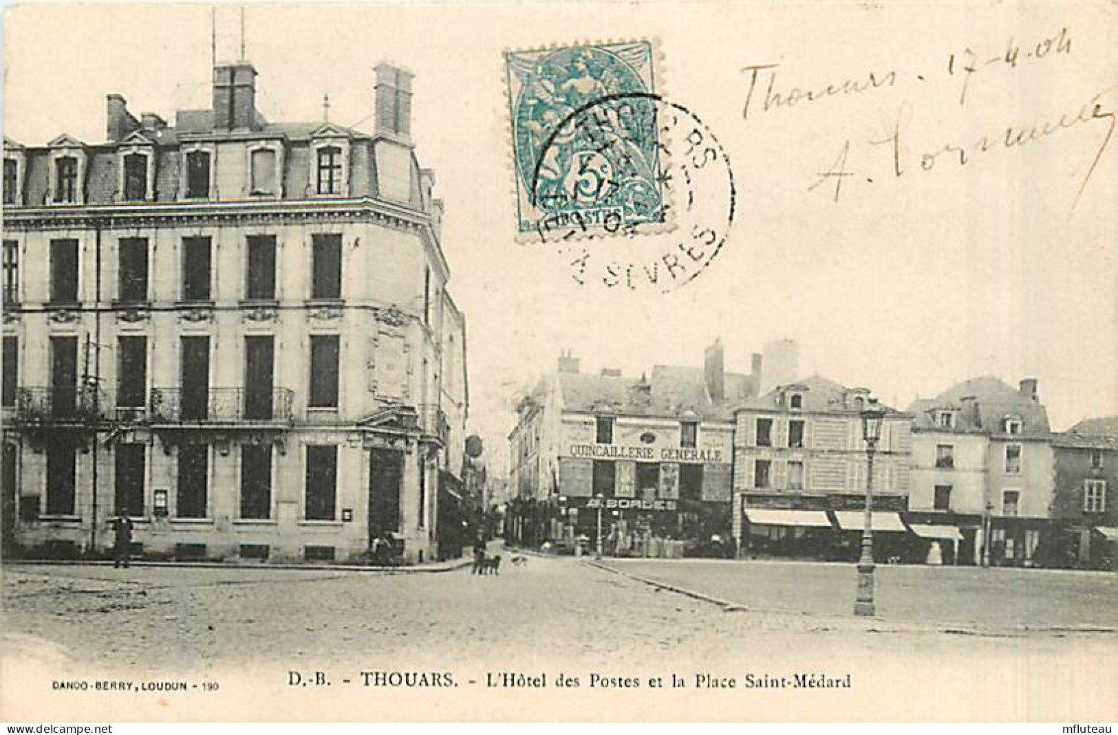 79* THOUARS  Hotel Des Postes        MA96,1206 - Thouars