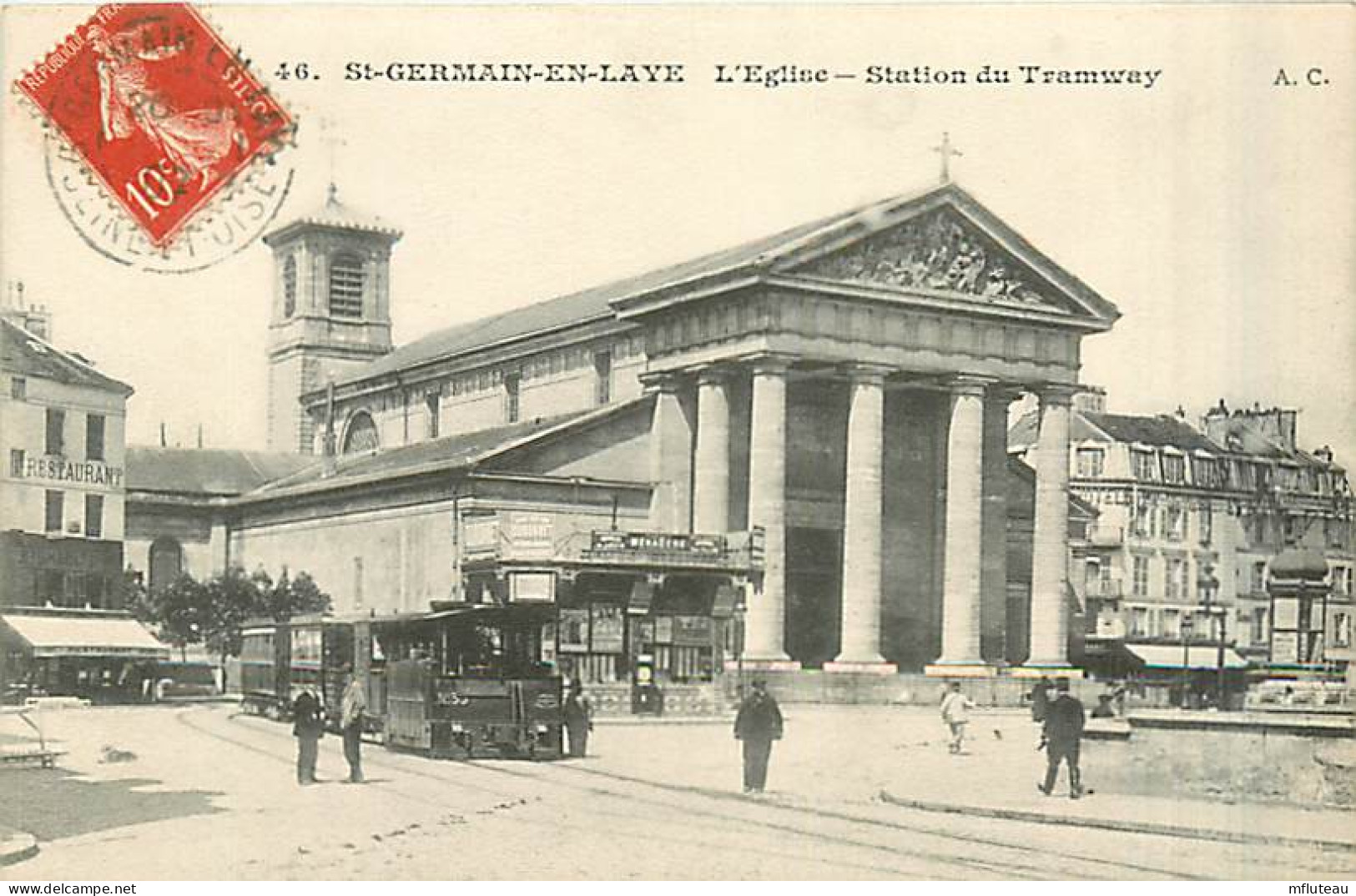 78* ST GERMAIN EN LAYE  Eglise  Station Tram        MA96,0866 - St. Germain En Laye