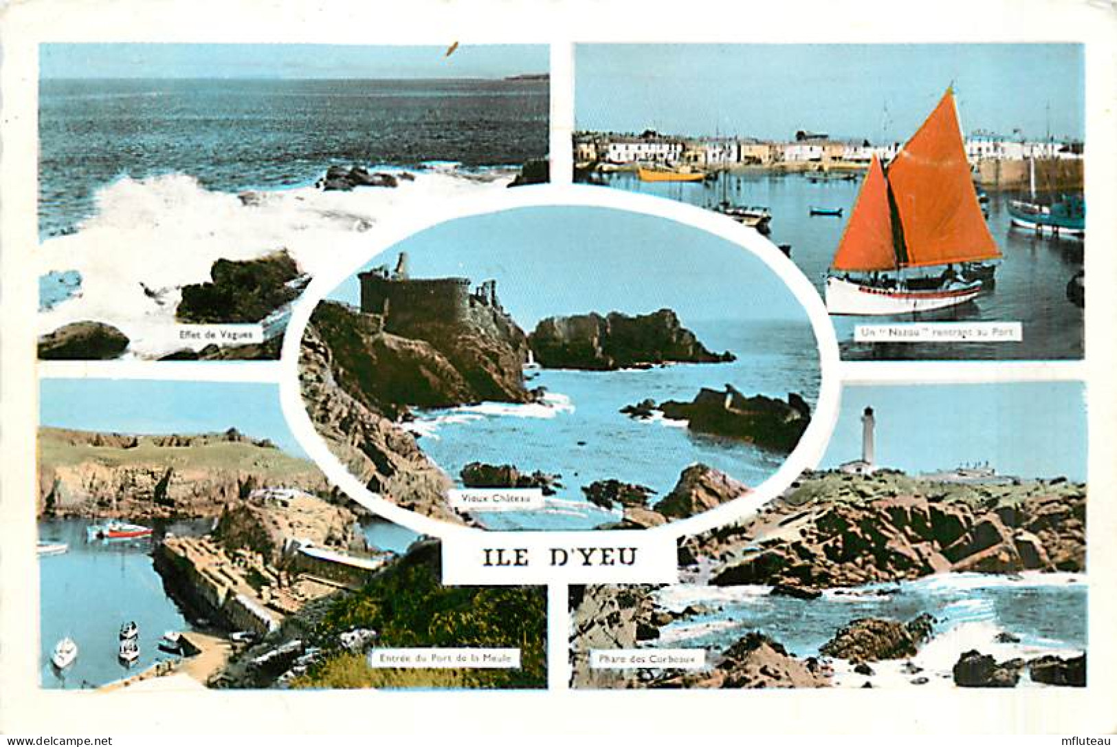 85* ILE D YEU  Multivues  (CPSM Petit Format)                    MA97,0776 - Ile D'Yeu