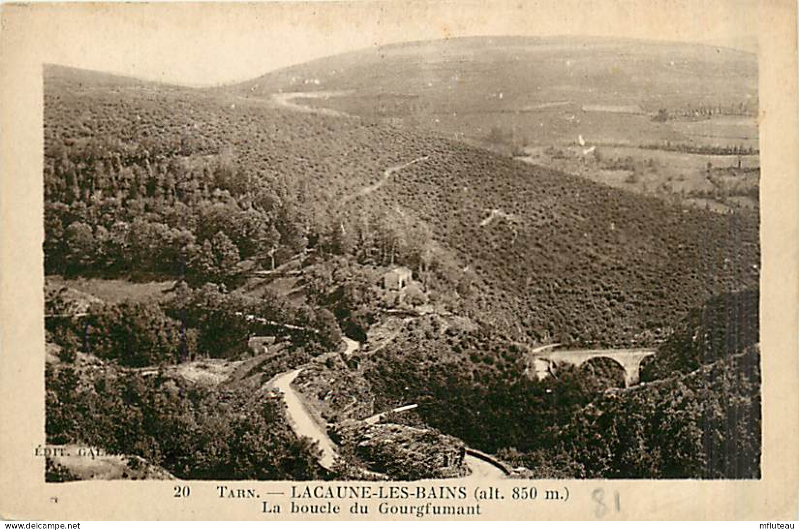 81* LACAUNE LES BAINS    Boucle De Courgfumant             MA97,0367 - Sonstige & Ohne Zuordnung