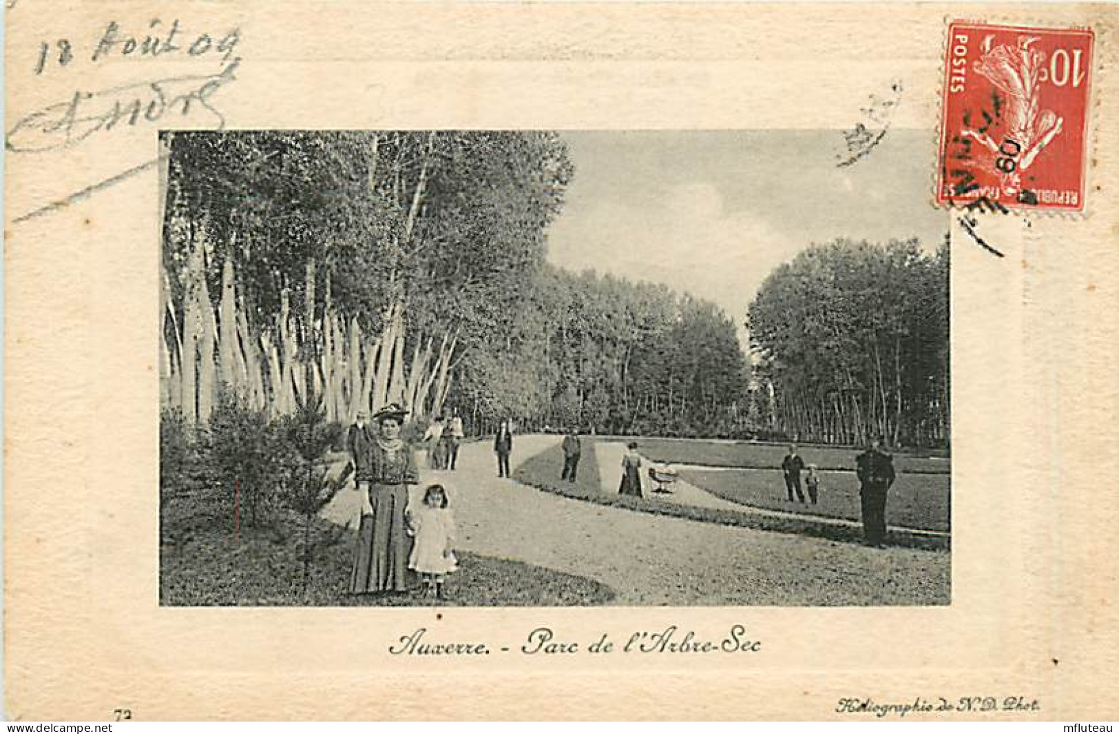 89* AUXERRE  Parc Arbre Sec        MA97,1301 - Auxerre