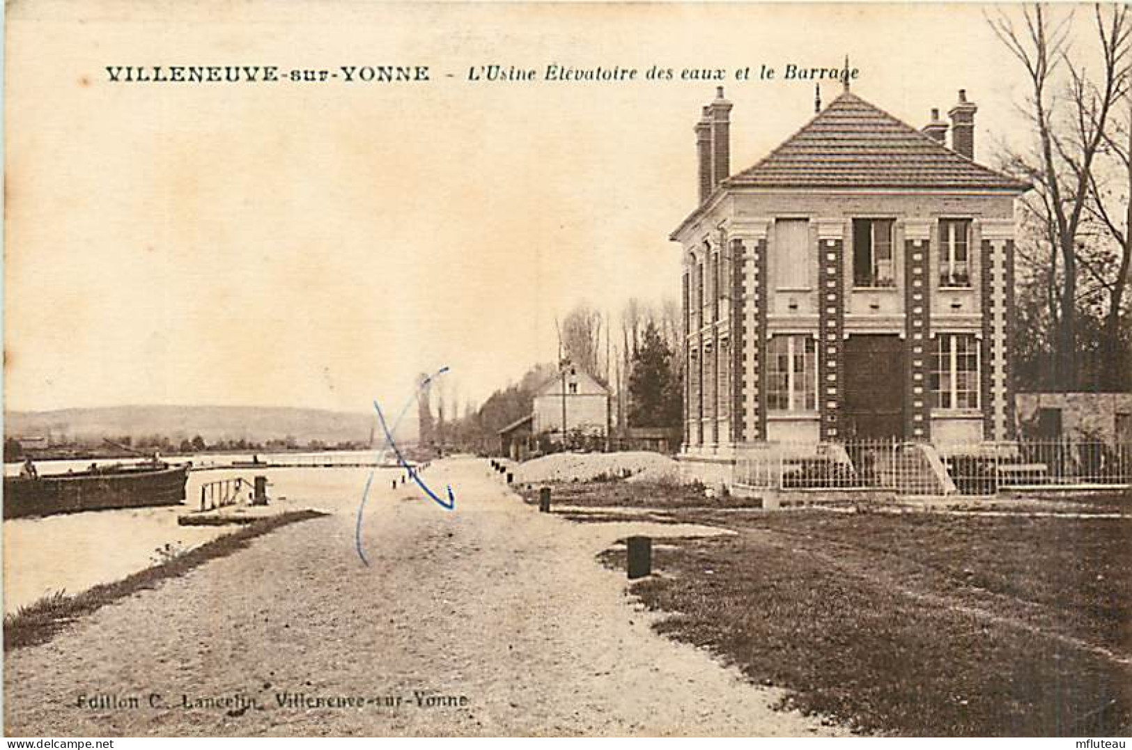 89* VILLENEUVE SUR YONNE  Usine Elevatoire          MA97,1285 - Villeneuve-sur-Yonne
