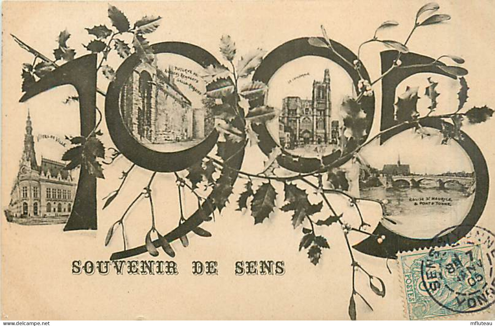 89* SENS  Souvenir 1905         MA97,1275 - Sens