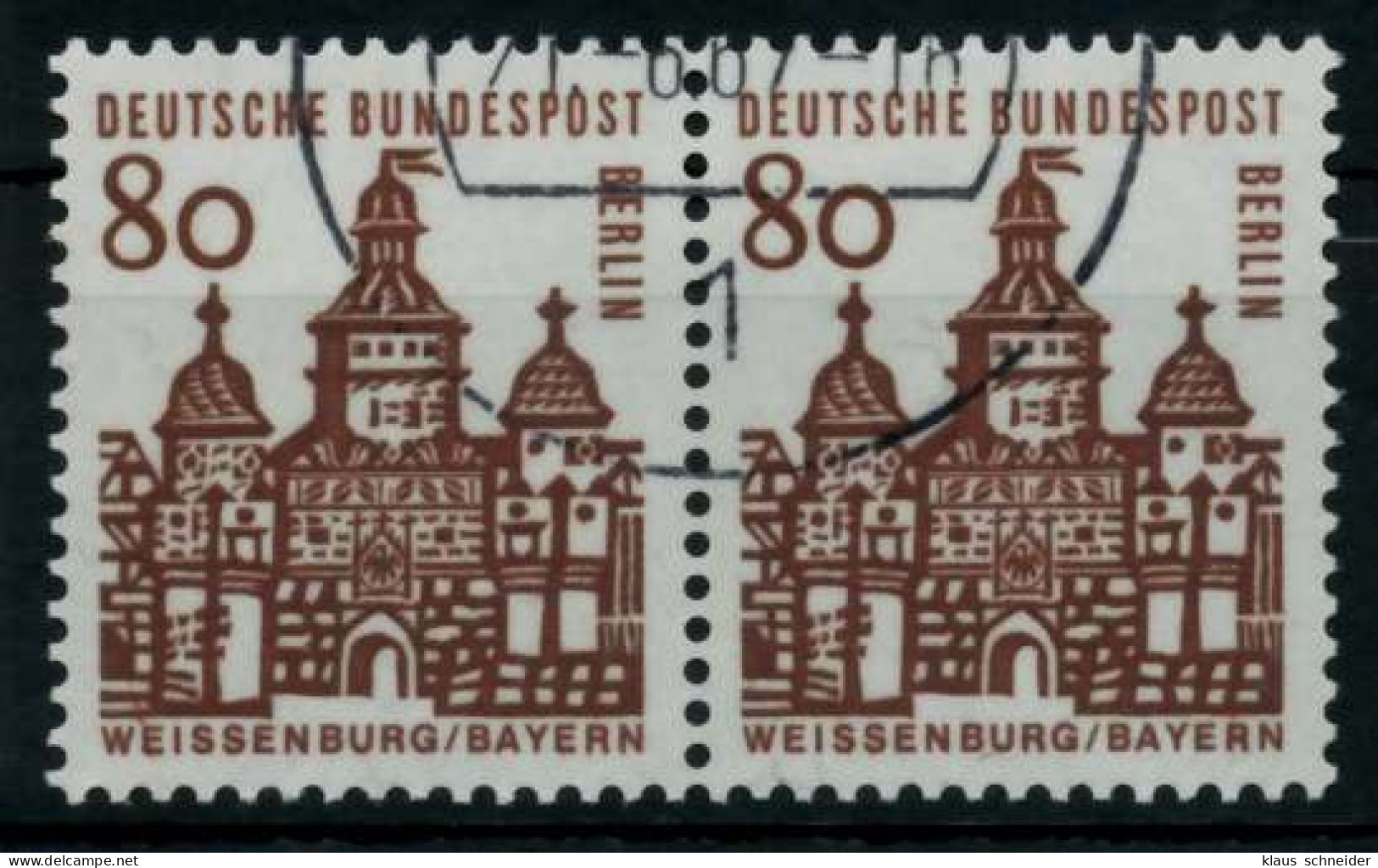 BERLIN DS D-BAUW. 1 Nr 249 Gestempelt WAAGR PAAR X74B992 - Used Stamps