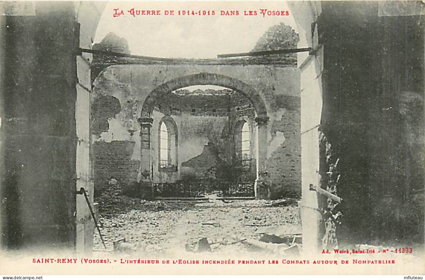 88* ST REMY  Ruines Eglise         MA97,1142 - War 1914-18