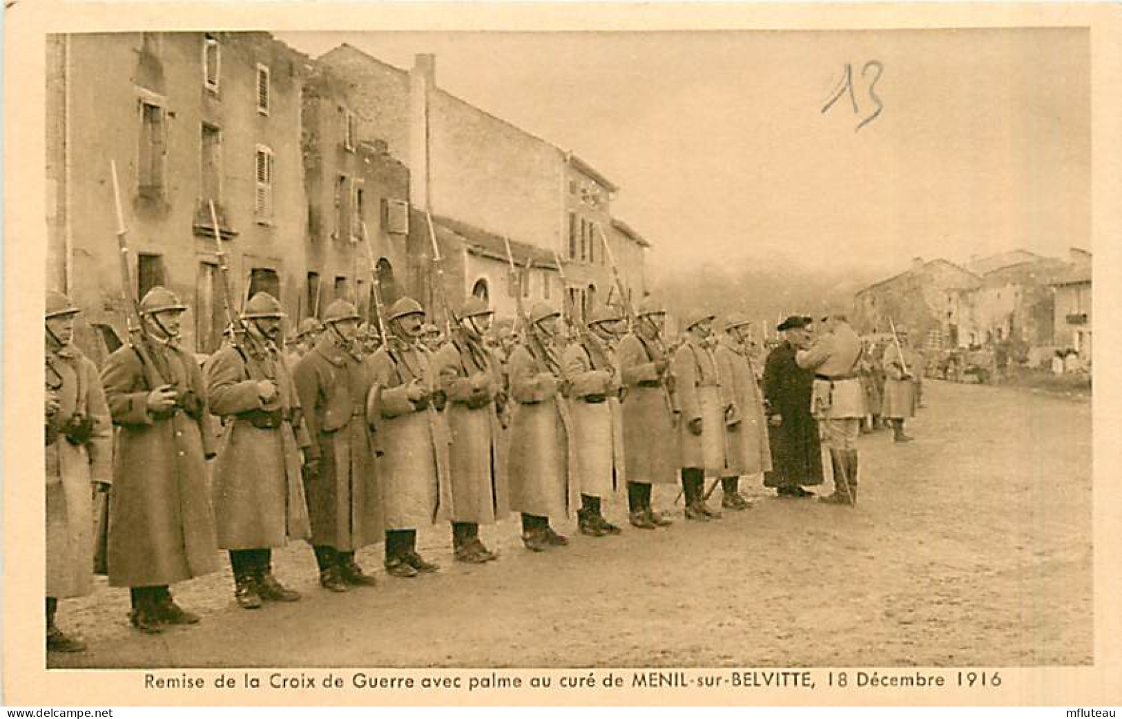 88* MENIL BELVITTE  Croix De Guerre Au Cure        MA97,1135 - Weltkrieg 1914-18