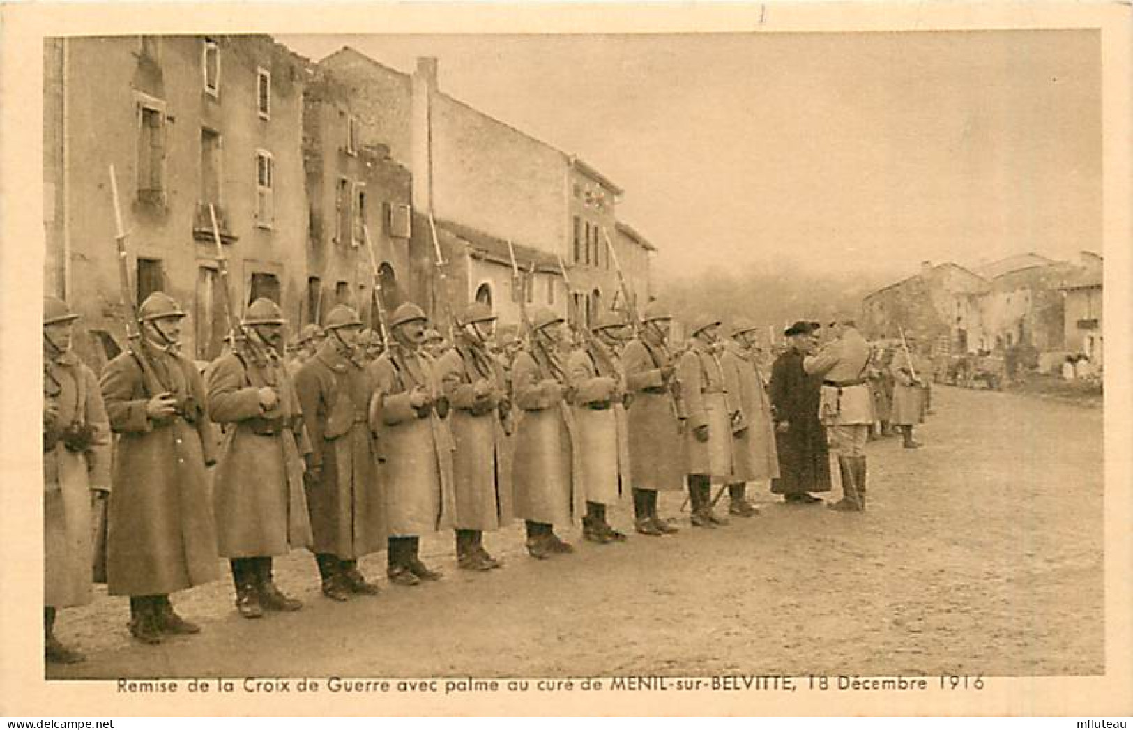 88* MENIL SUR BELVITTE  Croix De Guerre Au Curé 1916         MA97,1100 - War 1914-18