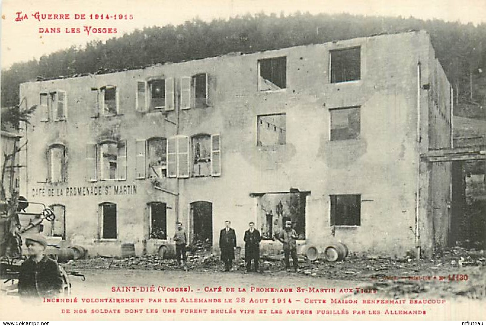 88* ST DIE Ruines Cafe St Martin     MA97,1016 - Weltkrieg 1914-18