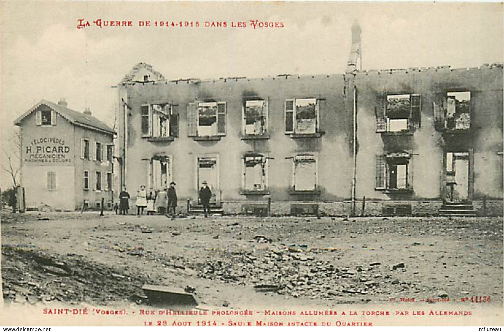 88* ST DIE Ruines Rue D Hellieules     MA97,1012 - War 1914-18