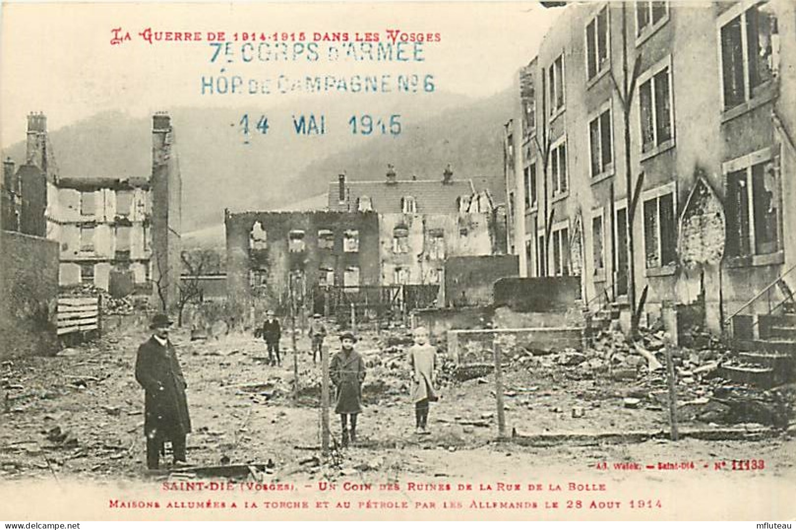 88* ST DIE Ruines Rue De La Bolle    MA97,1013 - Weltkrieg 1914-18