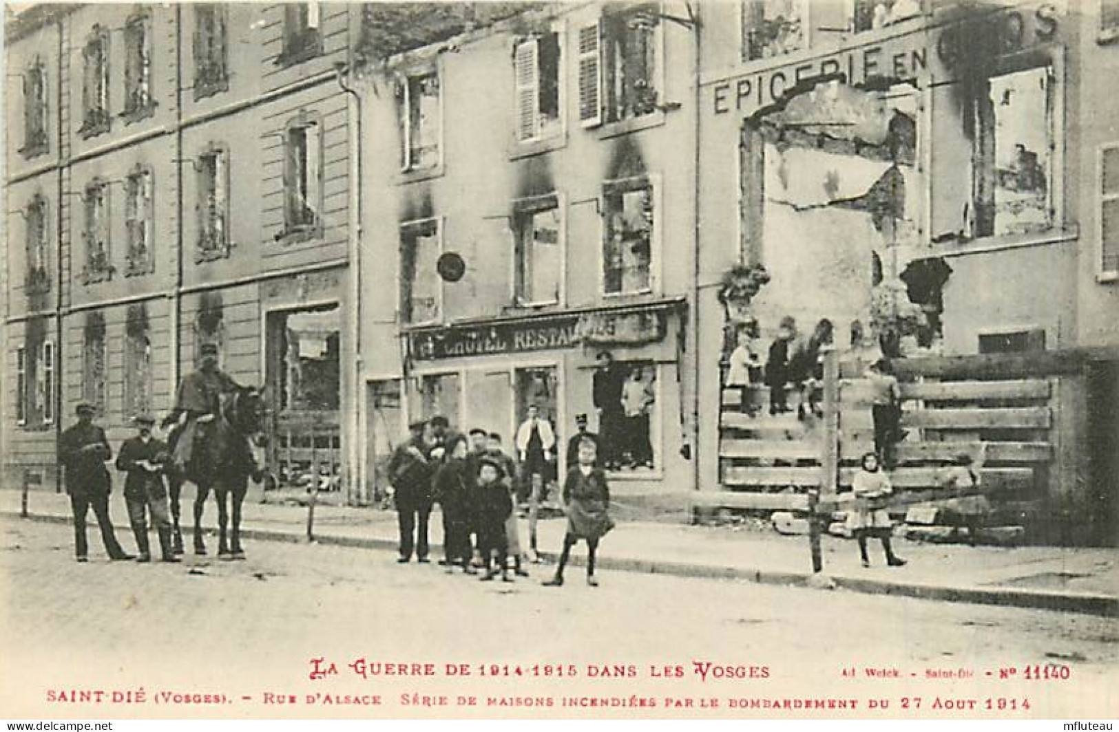 88* ST DIE Ruines Rue D Alsace        MA97,1018 - War 1914-18