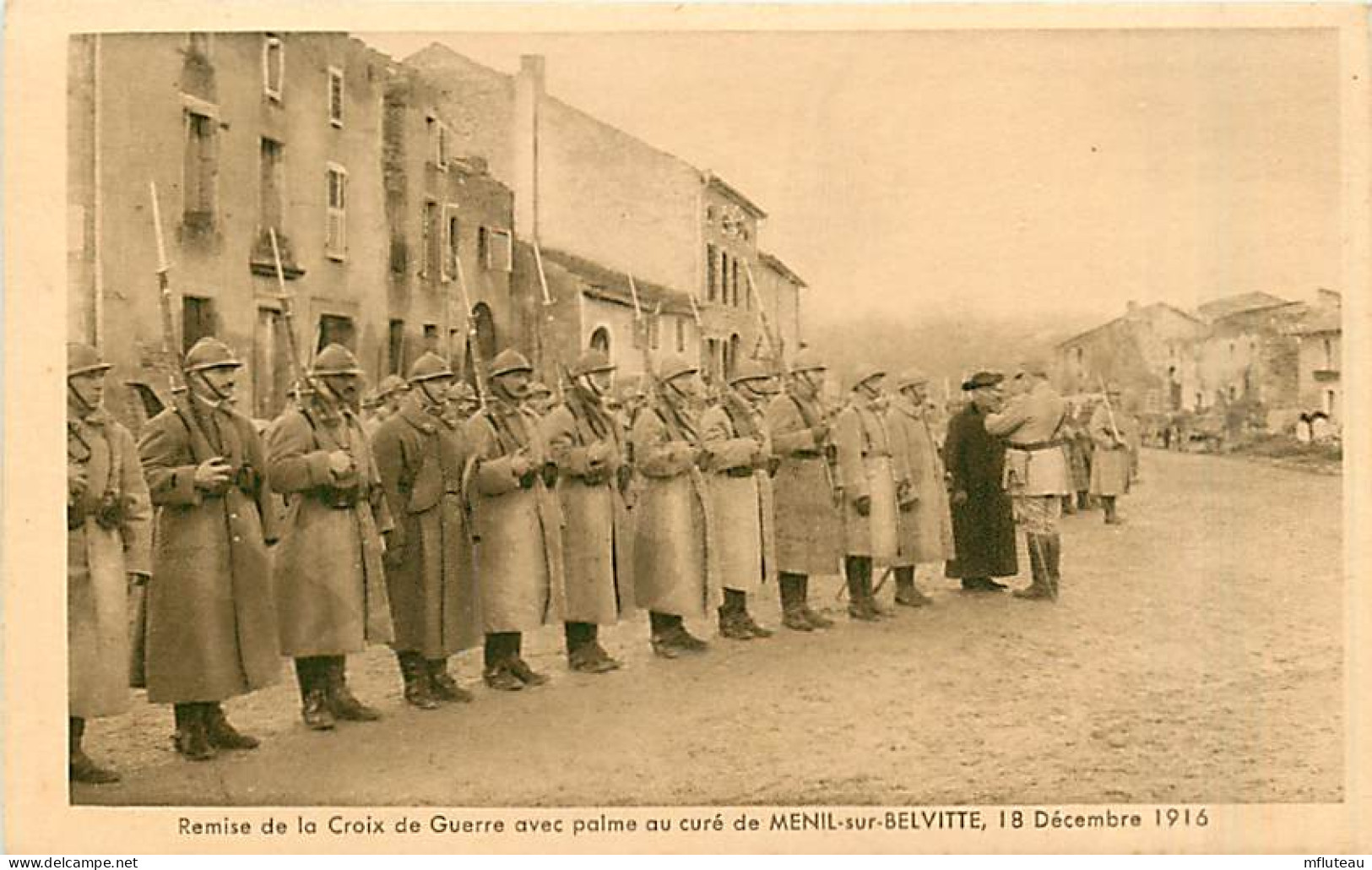 88* MENIL SUR BELVITTE Croix De Guerre Au Cure 1916        MA97,0942 - War 1914-18