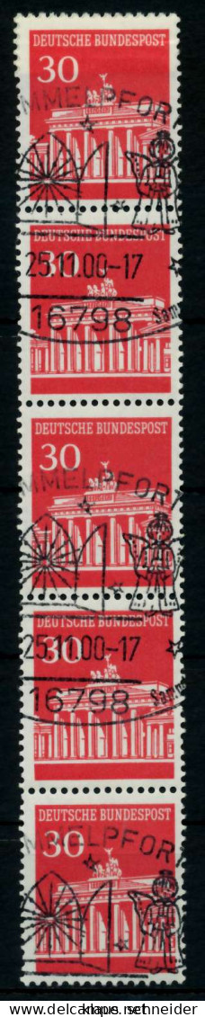 BRD DS BRAND. TOR Nr 508vR Gestempelt 5ER STR X74BD42 - Used Stamps