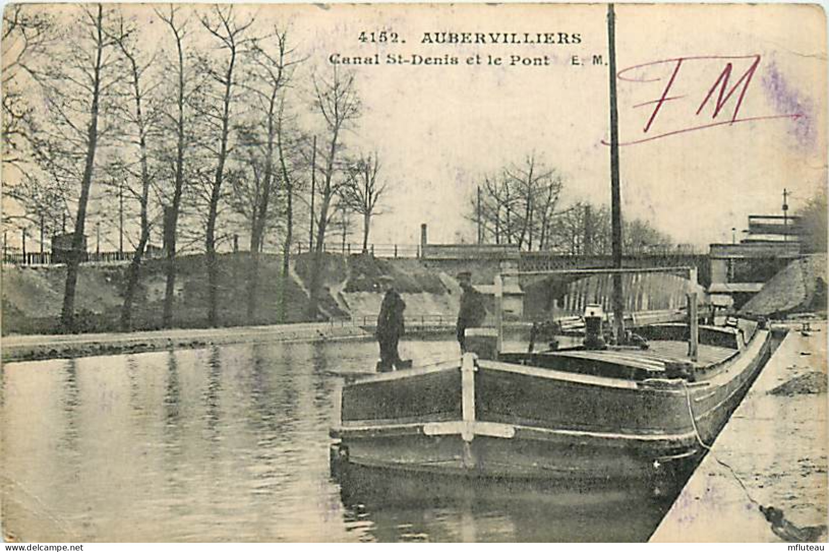 93* AUBERVILLIERS  Canal St Denis            MA98,0537 - Aubervilliers