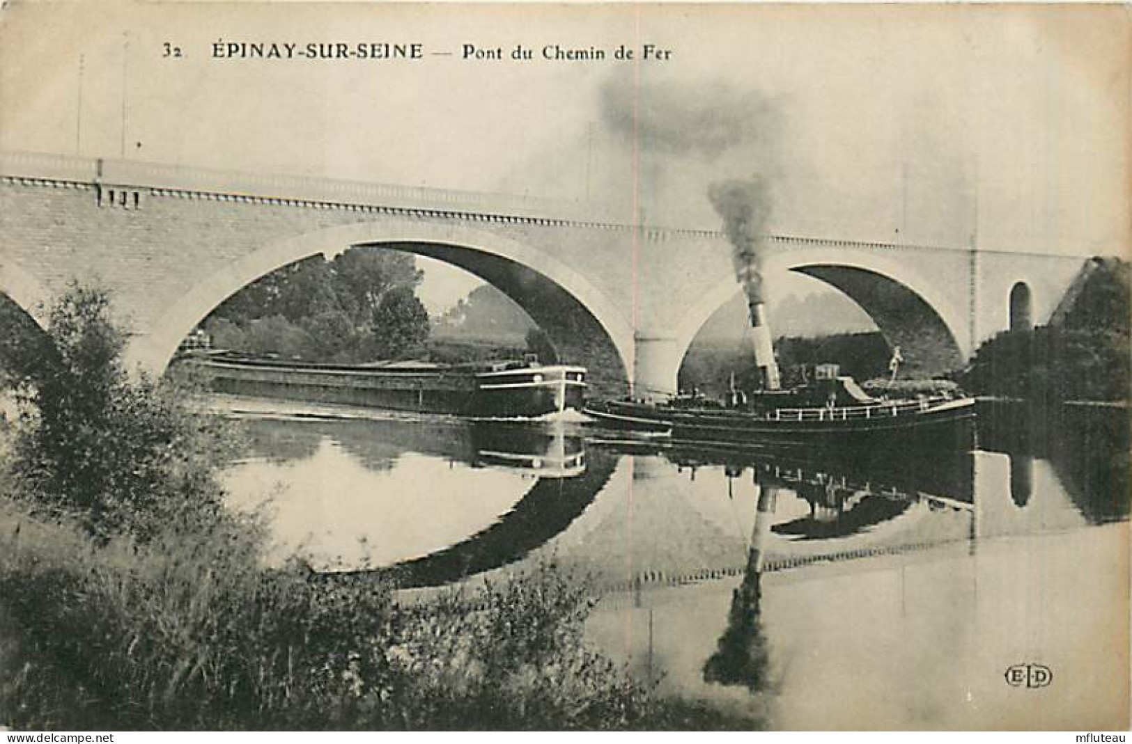 93* EPINAY SUR SEINE Pont Chemin De Fer            MA98,0502 - Autres & Non Classés