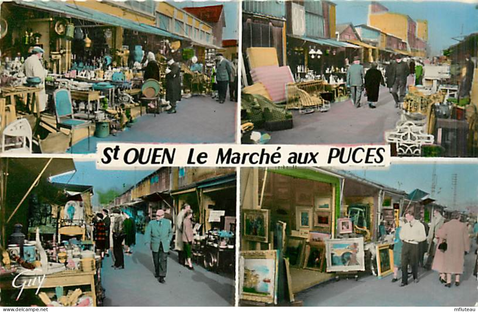 93* ST OUEN  Multivues  Puces  CPSM(petit Format)            MA98,0457 - Saint Ouen