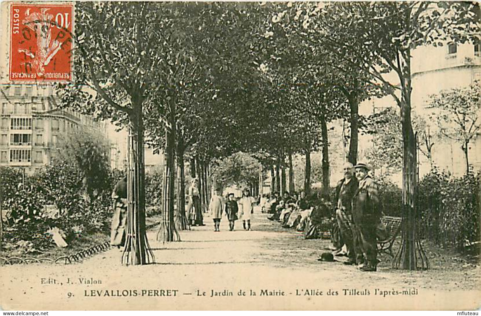 92* LEVALLOIS PERRET  Jardins Mairie            MA98,0418 - Levallois Perret